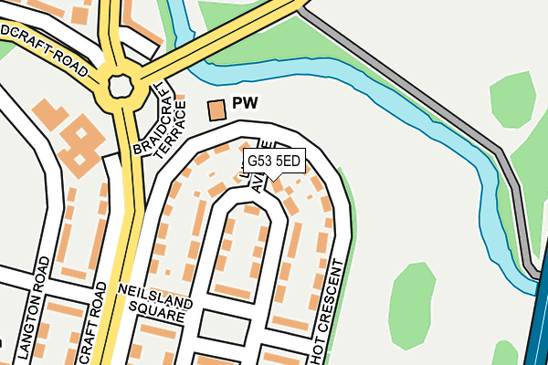 G53 5ED map - OS OpenMap – Local (Ordnance Survey)