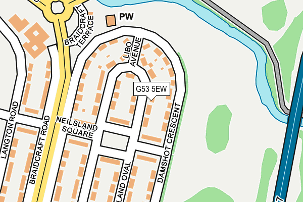 G53 5EW map - OS OpenMap – Local (Ordnance Survey)