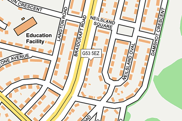 G53 5EZ map - OS OpenMap – Local (Ordnance Survey)