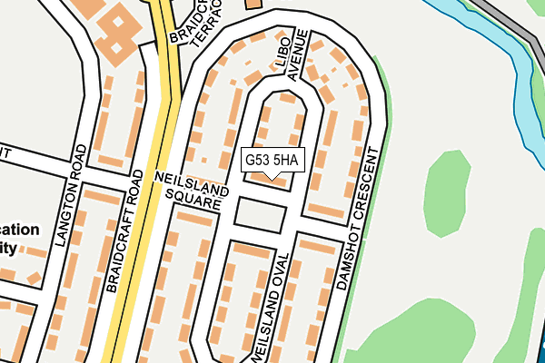 G53 5HA map - OS OpenMap – Local (Ordnance Survey)