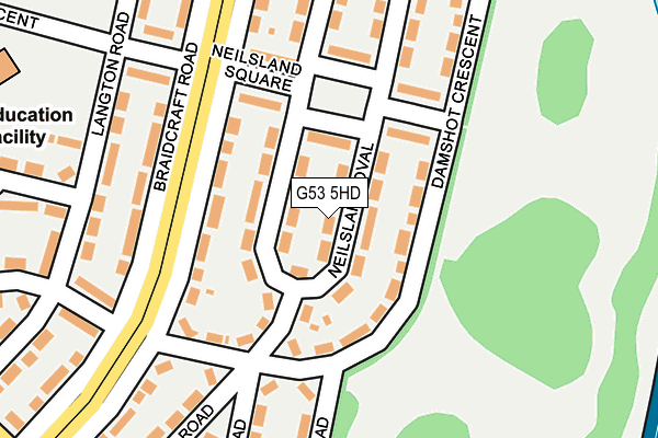 G53 5HD map - OS OpenMap – Local (Ordnance Survey)