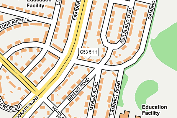 G53 5HH map - OS OpenMap – Local (Ordnance Survey)