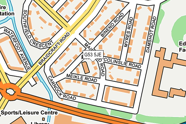 G53 5JE map - OS OpenMap – Local (Ordnance Survey)