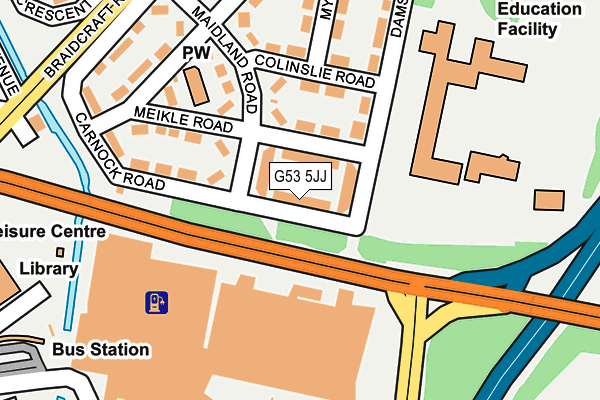 G53 5JJ map - OS OpenMap – Local (Ordnance Survey)