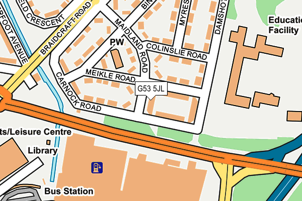 G53 5JL map - OS OpenMap – Local (Ordnance Survey)