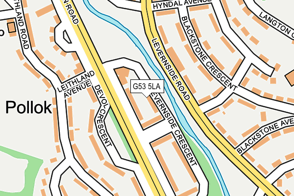 G53 5LA map - OS OpenMap – Local (Ordnance Survey)