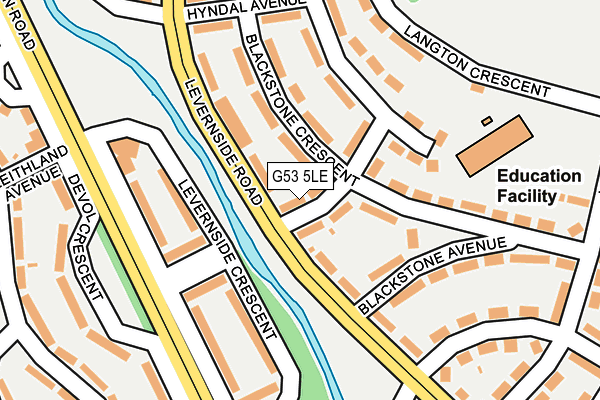 G53 5LE map - OS OpenMap – Local (Ordnance Survey)