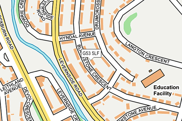 G53 5LF map - OS OpenMap – Local (Ordnance Survey)