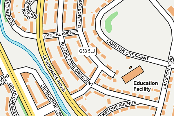 G53 5LJ map - OS OpenMap – Local (Ordnance Survey)