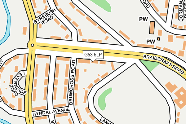 G53 5LP map - OS OpenMap – Local (Ordnance Survey)
