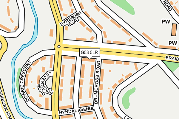 G53 5LR map - OS OpenMap – Local (Ordnance Survey)