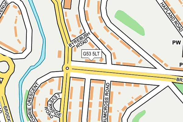 G53 5LT map - OS OpenMap – Local (Ordnance Survey)