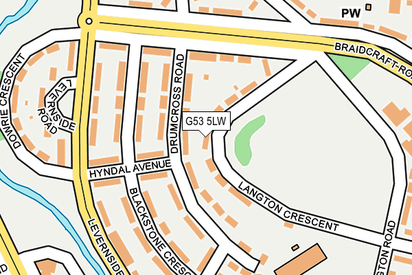 G53 5LW map - OS OpenMap – Local (Ordnance Survey)