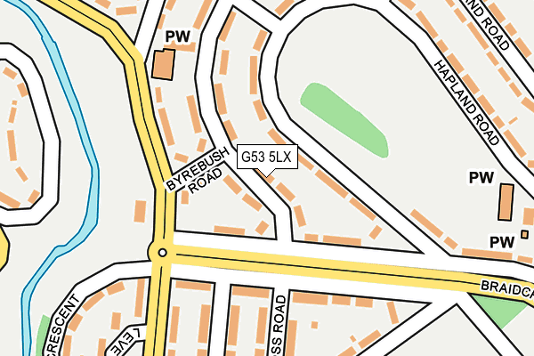 G53 5LX map - OS OpenMap – Local (Ordnance Survey)