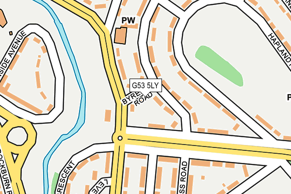 G53 5LY map - OS OpenMap – Local (Ordnance Survey)