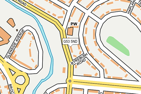 G53 5ND map - OS OpenMap – Local (Ordnance Survey)