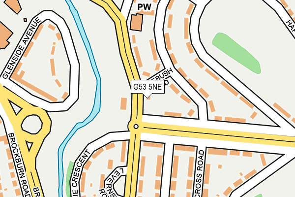 G53 5NE map - OS OpenMap – Local (Ordnance Survey)