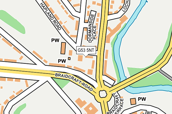 G53 5NT map - OS OpenMap – Local (Ordnance Survey)