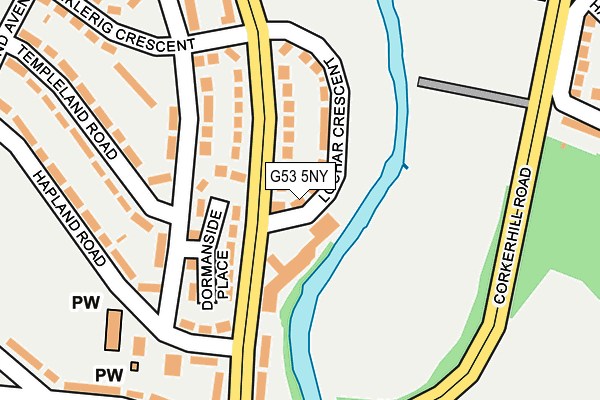 G53 5NY map - OS OpenMap – Local (Ordnance Survey)