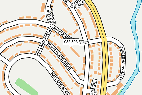 G53 5PB map - OS OpenMap – Local (Ordnance Survey)