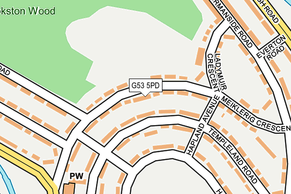 G53 5PD map - OS OpenMap – Local (Ordnance Survey)