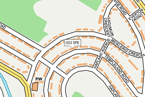 G53 5PE map - OS OpenMap – Local (Ordnance Survey)