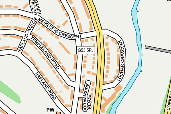 G53 5PJ map - OS OpenMap – Local (Ordnance Survey)