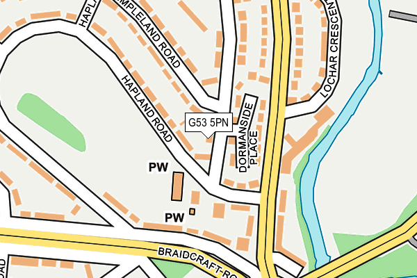 G53 5PN map - OS OpenMap – Local (Ordnance Survey)