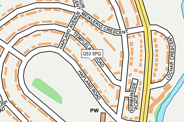 G53 5PQ map - OS OpenMap – Local (Ordnance Survey)