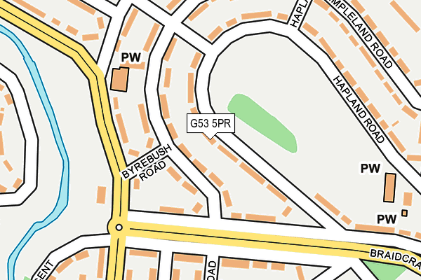 G53 5PR map - OS OpenMap – Local (Ordnance Survey)