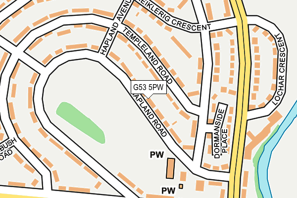 G53 5PW map - OS OpenMap – Local (Ordnance Survey)