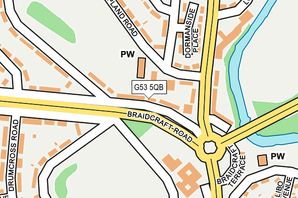 G53 5QB map - OS OpenMap – Local (Ordnance Survey)