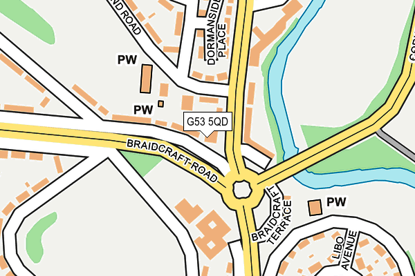 G53 5QD map - OS OpenMap – Local (Ordnance Survey)