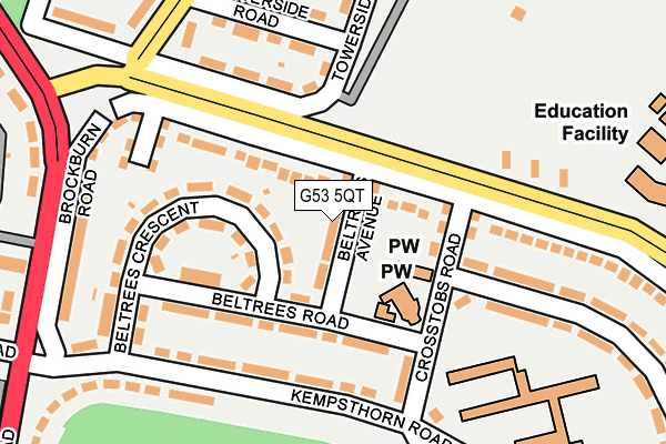 G53 5QT map - OS OpenMap – Local (Ordnance Survey)