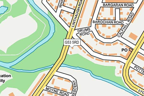 G53 5RD map - OS OpenMap – Local (Ordnance Survey)