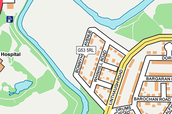 G53 5RL map - OS OpenMap – Local (Ordnance Survey)