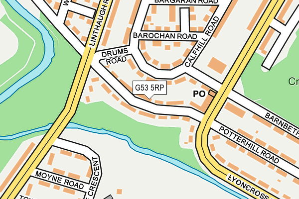 G53 5RP map - OS OpenMap – Local (Ordnance Survey)