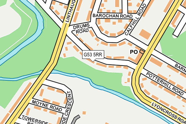 G53 5RR map - OS OpenMap – Local (Ordnance Survey)