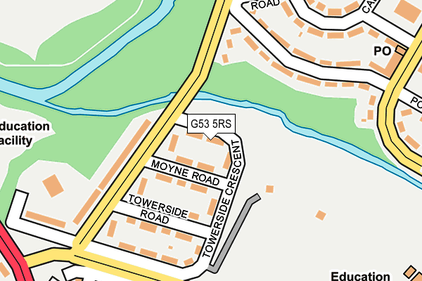 G53 5RS map - OS OpenMap – Local (Ordnance Survey)