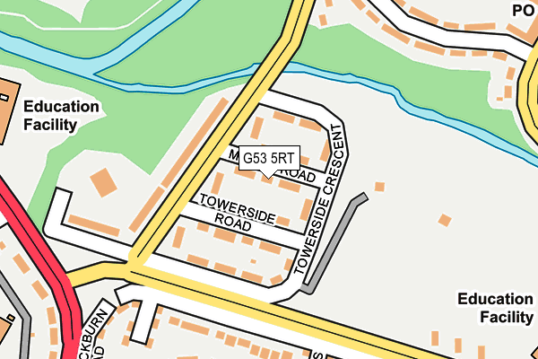 G53 5RT map - OS OpenMap – Local (Ordnance Survey)