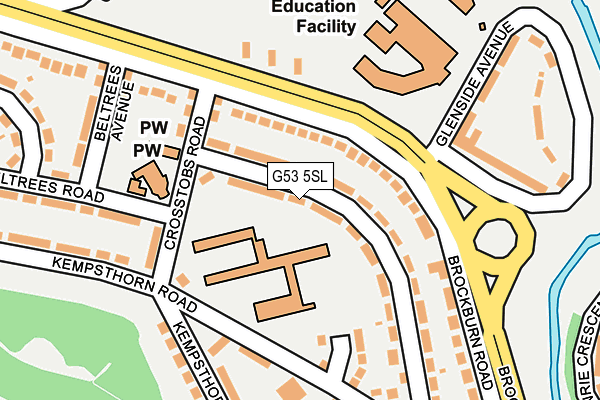 G53 5SL map - OS OpenMap – Local (Ordnance Survey)