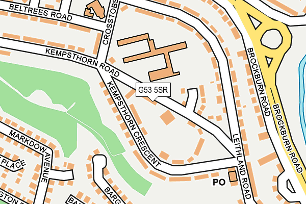 G53 5SR map - OS OpenMap – Local (Ordnance Survey)