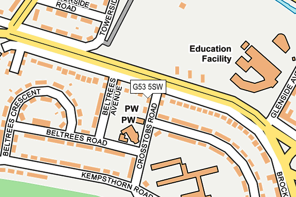G53 5SW map - OS OpenMap – Local (Ordnance Survey)