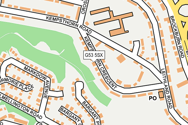 G53 5SX map - OS OpenMap – Local (Ordnance Survey)