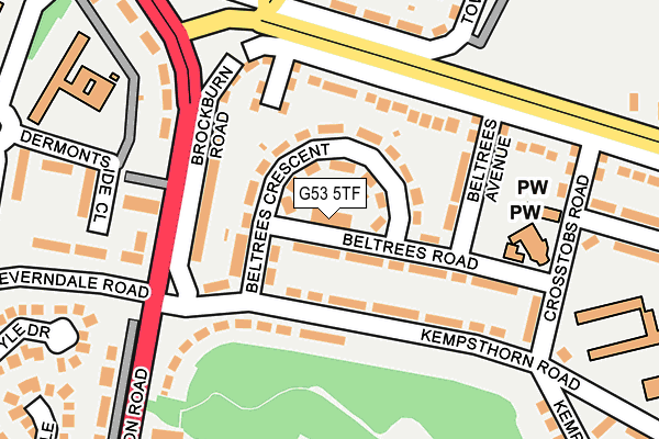 G53 5TF map - OS OpenMap – Local (Ordnance Survey)