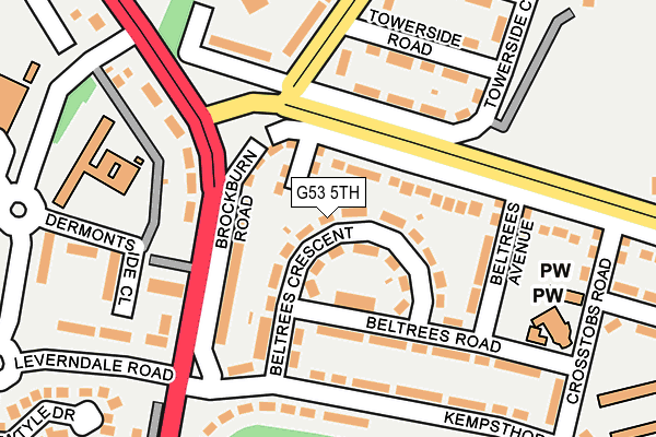 G53 5TH map - OS OpenMap – Local (Ordnance Survey)