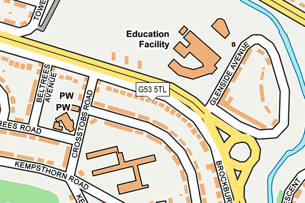 G53 5TL map - OS OpenMap – Local (Ordnance Survey)
