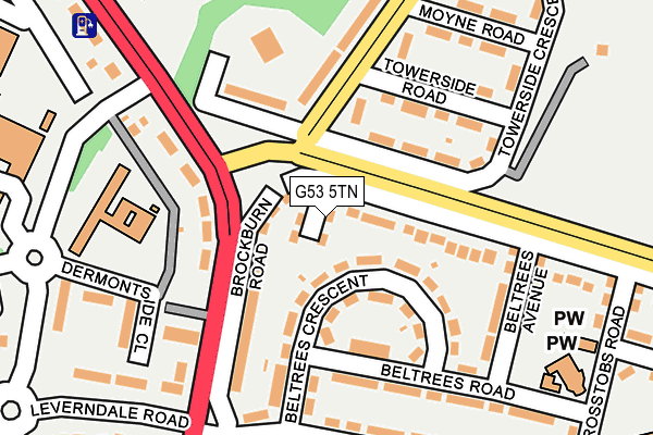 G53 5TN map - OS OpenMap – Local (Ordnance Survey)