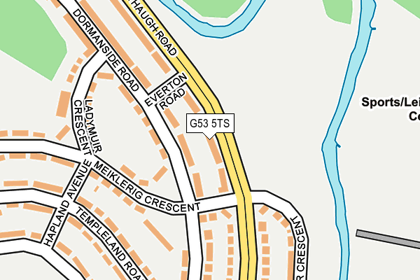 G53 5TS map - OS OpenMap – Local (Ordnance Survey)