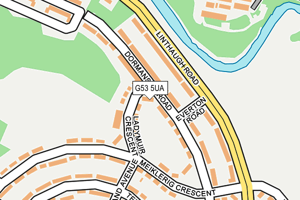 G53 5UA map - OS OpenMap – Local (Ordnance Survey)